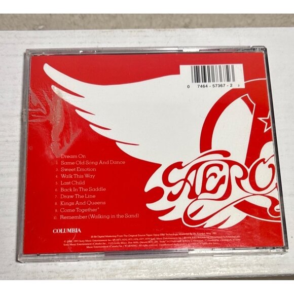Aerosmiths Greatest Hits CD Columbia Records Classic Rock Album - Picture 3 of 8
